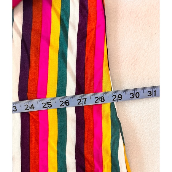 Andree by unit Multicolor Stripe Adjustable Sleeve Embroidery Back , 2x - Picture 11 of 13